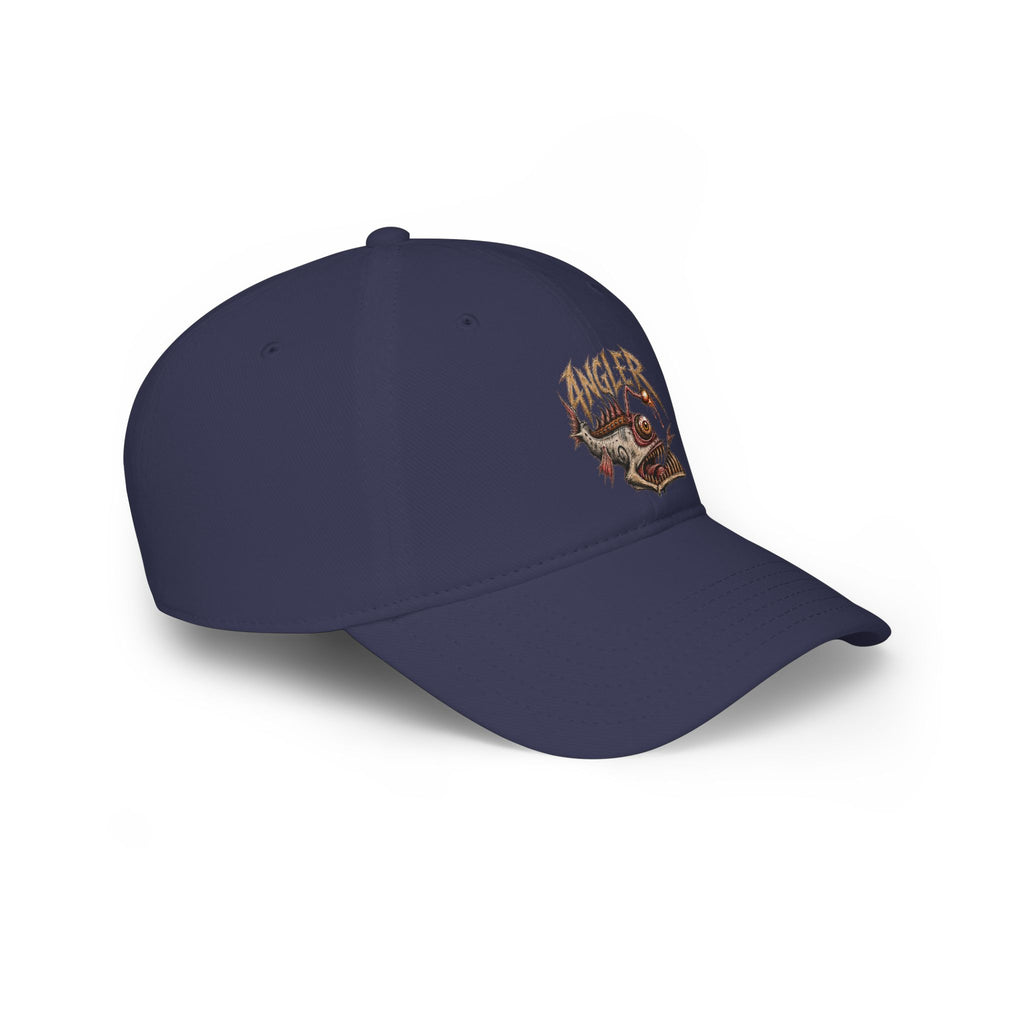 Angler Fish Low Profile Cap — Fishing Hat with 'ANGLER' Graphic