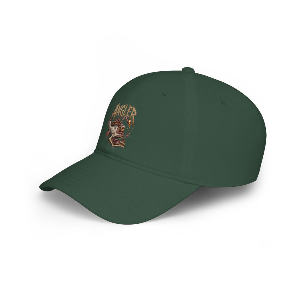 Angler Fish Low Profile Cap — Fishing Hat with 'ANGLER' Graphic