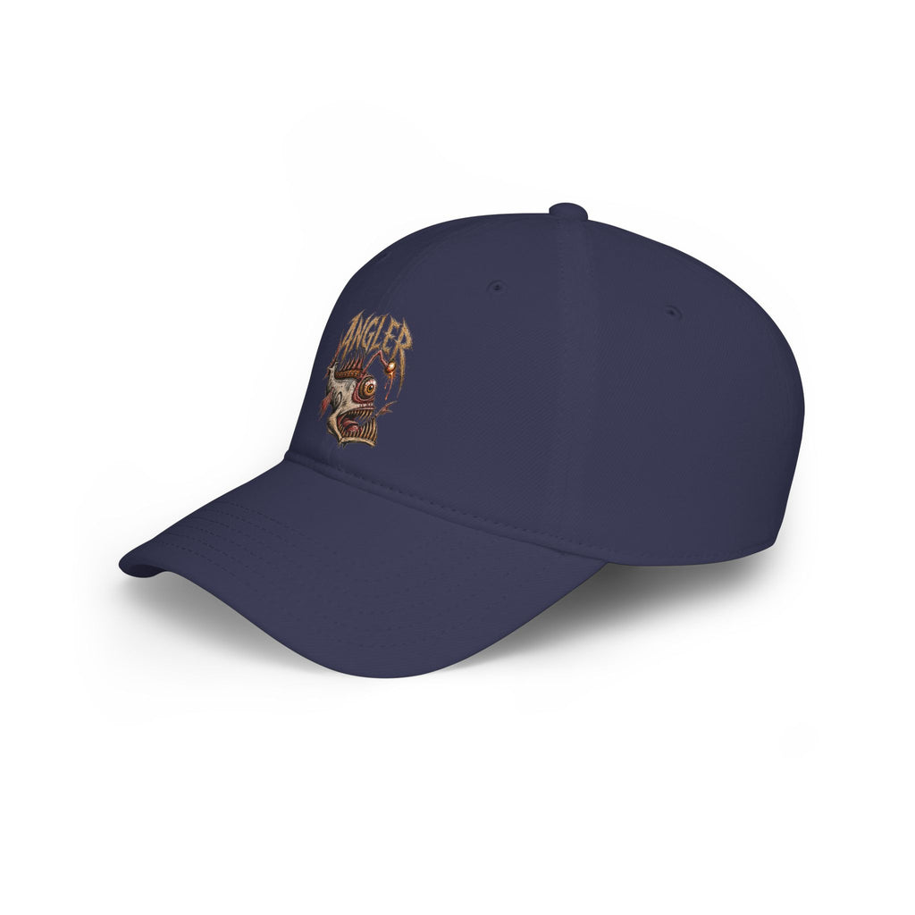Angler Fish Low Profile Cap — Fishing Hat with 'ANGLER' Graphic