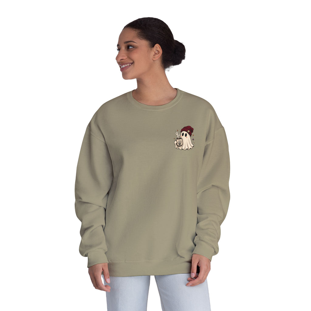 Cute, Tired & Slightly Haunted Crewneck Sweatshirt
