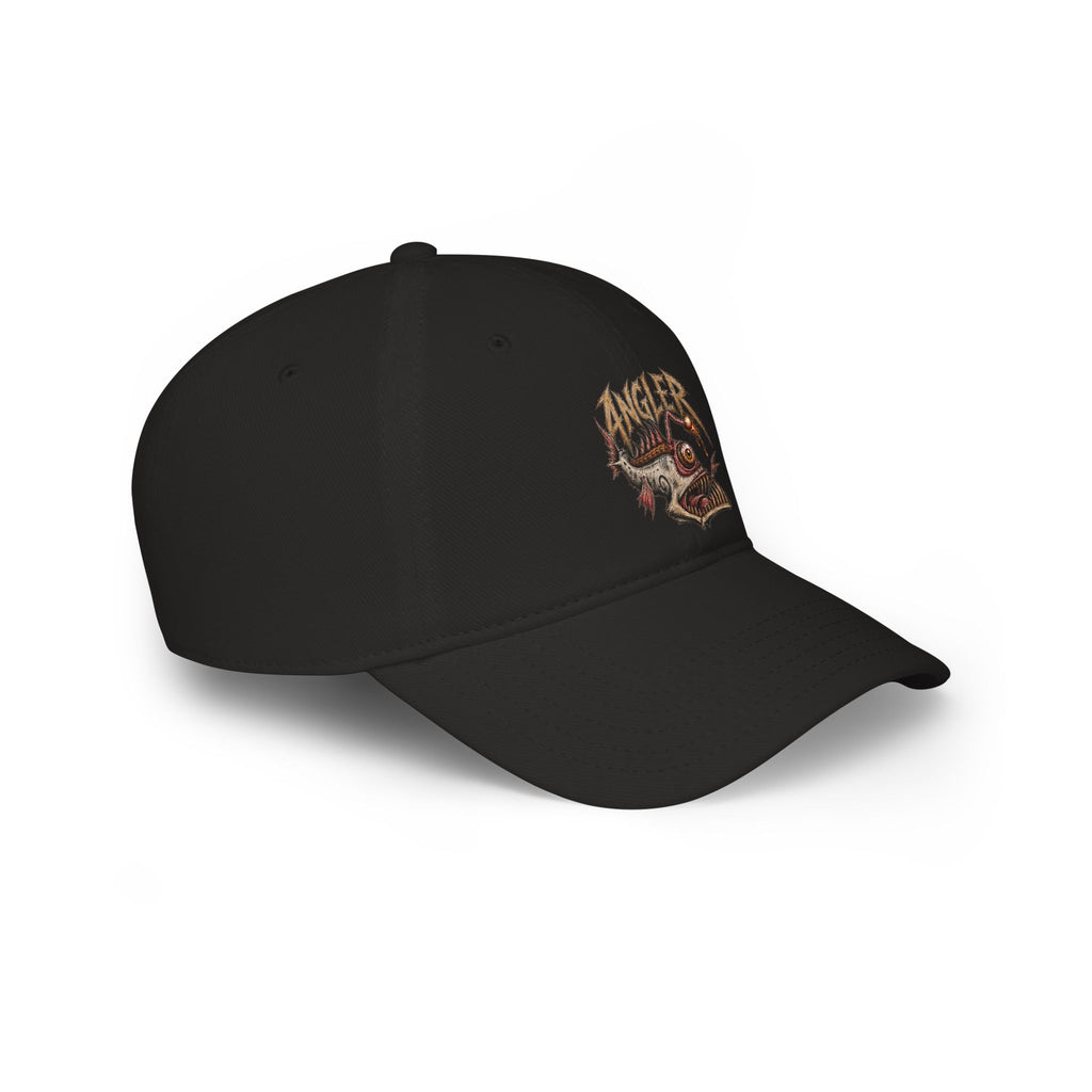 Angler Fish Low Profile Cap — Fishing Hat with 'ANGLER' Graphic