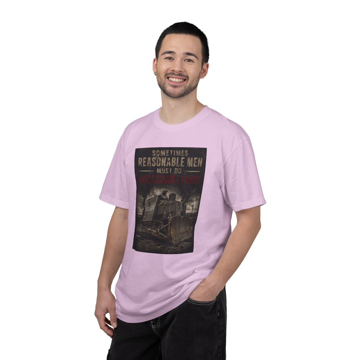 T-Shirt — “Sometimes Reasonable Men Must Do Unreasonable Things” Vintage Graphic