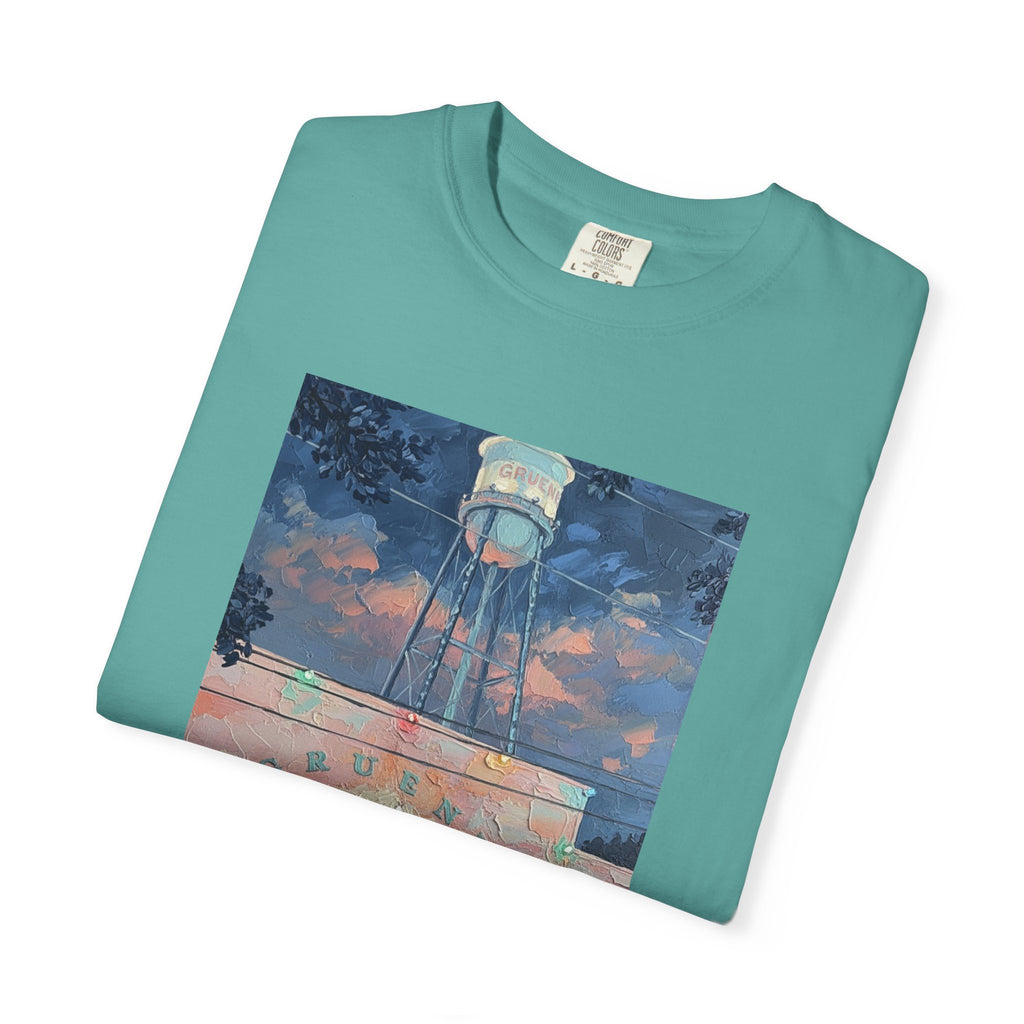 Water Tower Sunset T-Shirt — Vintage Small Town Scenic Tee
