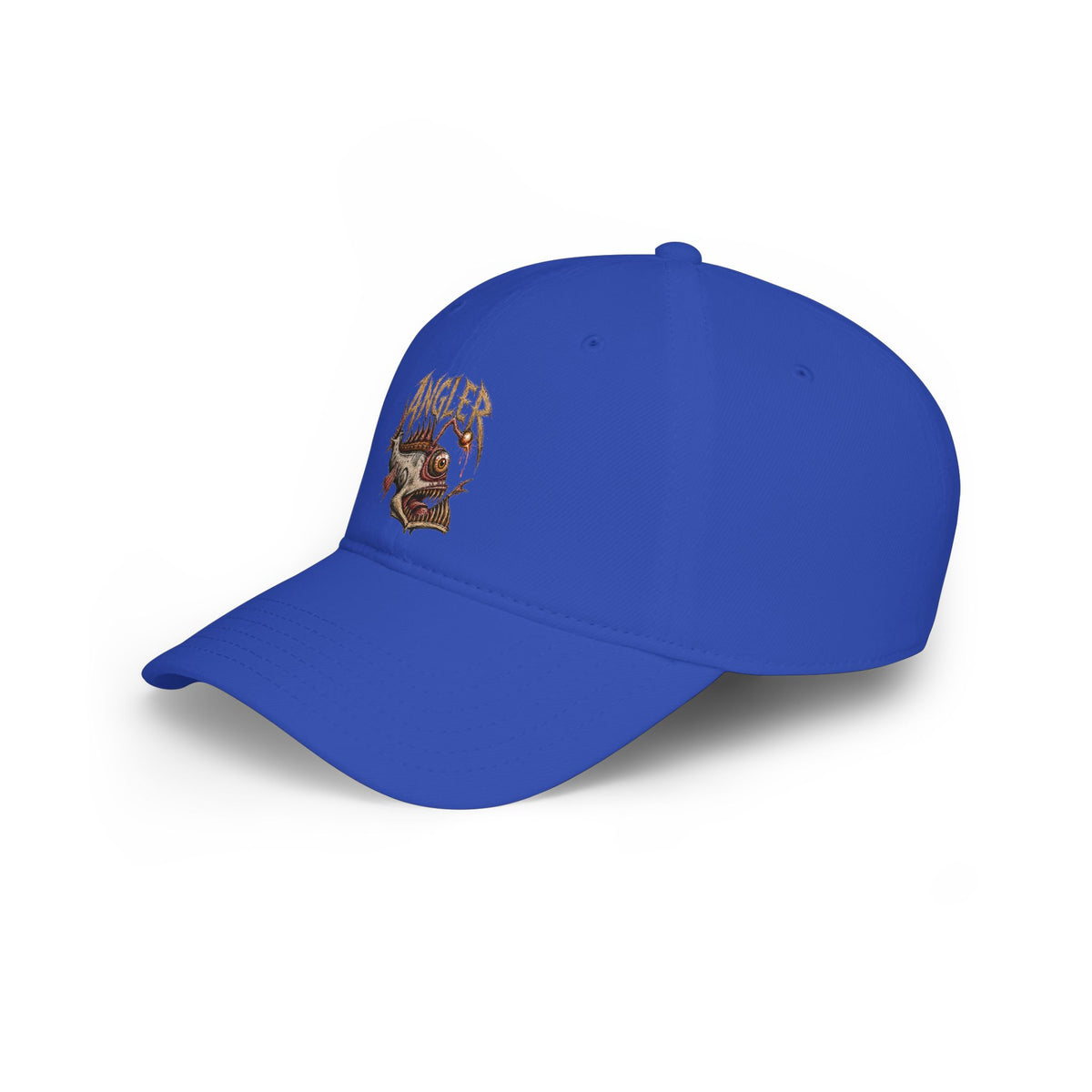 Angler Fish Low Profile Cap — Fishing Hat with 'ANGLER' Graphic