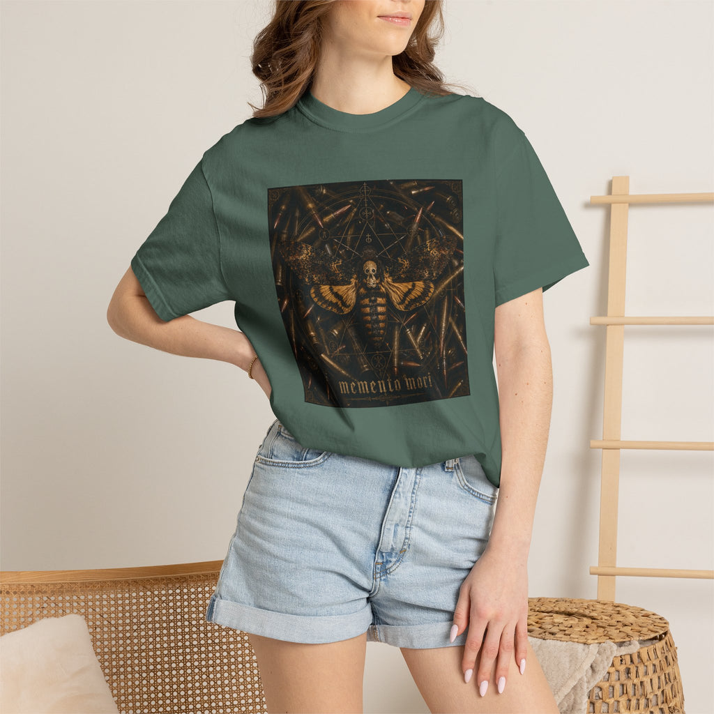 Moth & Bullets Graphic T-Shirt — Dark Vintage Vibe