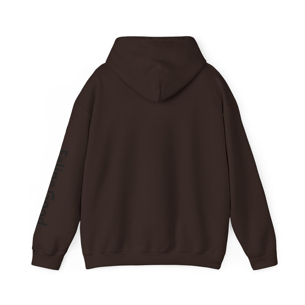 Cat Photo Hoodie – 'Feline Good' Cute Tortoiseshell Cat Pullover