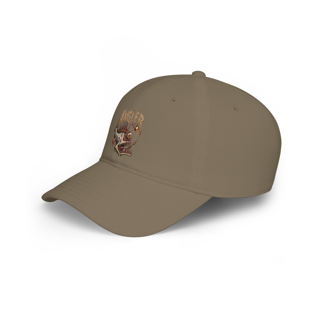 Angler Fish Low Profile Cap — Fishing Hat with 'ANGLER' Graphic