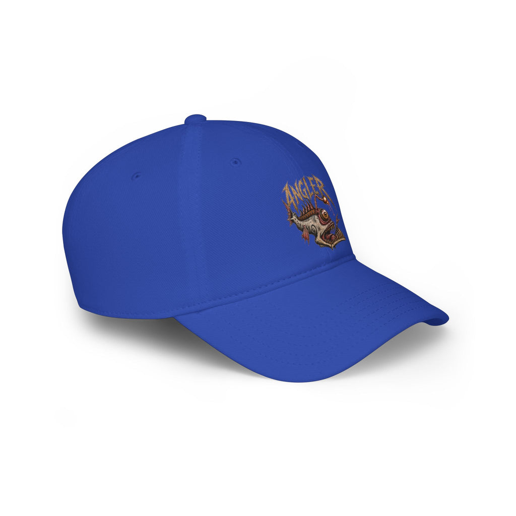Angler Fish Low Profile Cap — Fishing Hat with 'ANGLER' Graphic